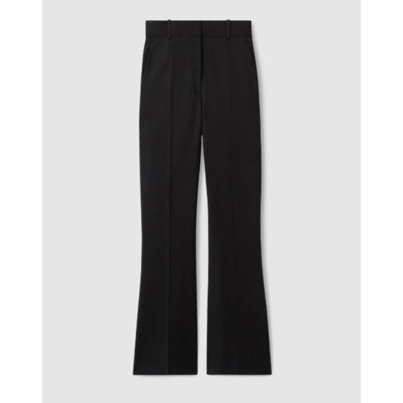 Reiss Haisley Wool-Blend Tailored Flared Suit Trousers in Black 4R 26292 - Picture 1 of 8